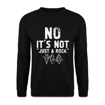 Pfeilspitzenjagd Artefakte Bogenschießen - Unisex Pullover - Schwarz - Vorne - Alina (178cm) & Michal (187cm)