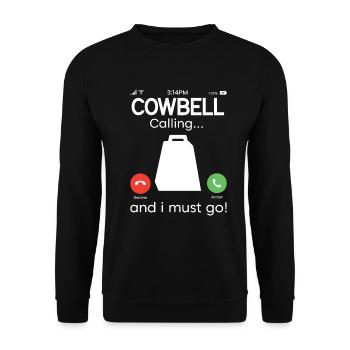 Cowbell More Cowbell-Vintager - Unisex Sweatshirt - black - Front - Alina (178cm) & Michal (187cm)