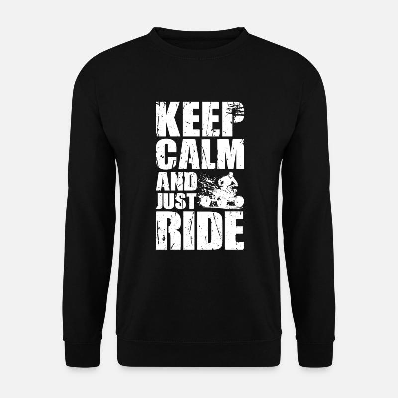 Quad Racing ATV Wheeler Dirt Road - Unisex Pullover - Schwarz