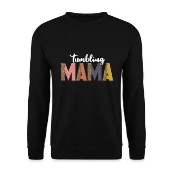 Tumbler Gymnast Girl Tumbler - Unisex Sweatshirt - black - Front - Alina (178cm) & Michal (187cm)