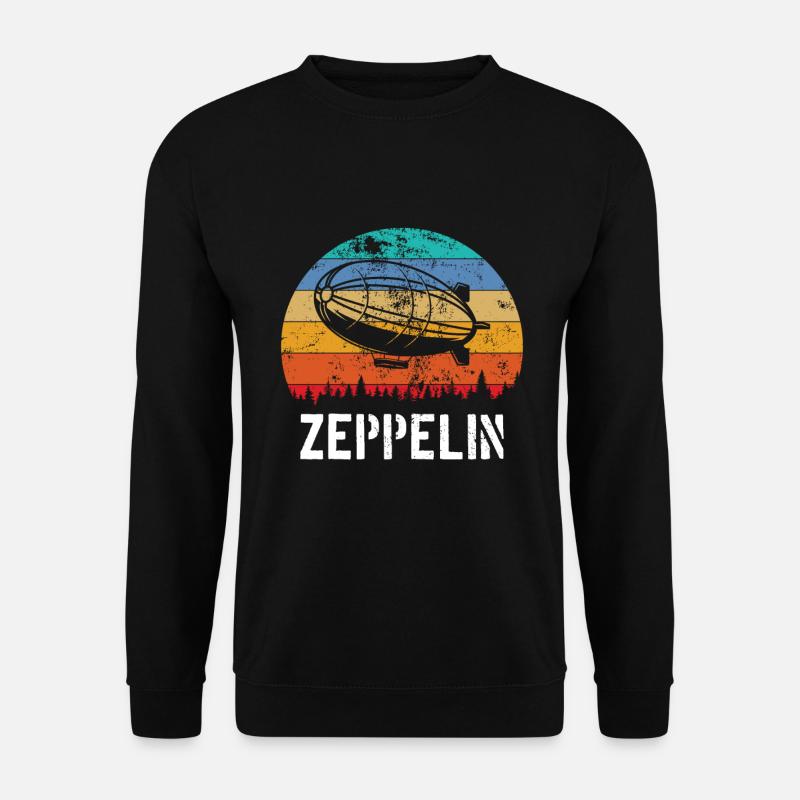 Zeppelin Aircraft Airship Guided Aviation - Unisex Sweatshirt - black