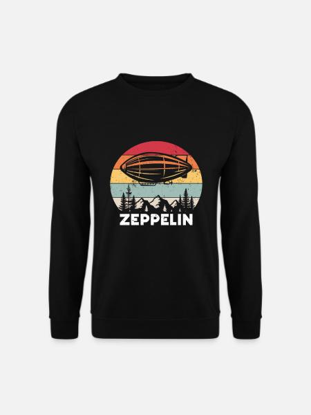 Zeppelin Avion Dirigeable Aviation guidée - Sweat-shirt Unisexe - noir