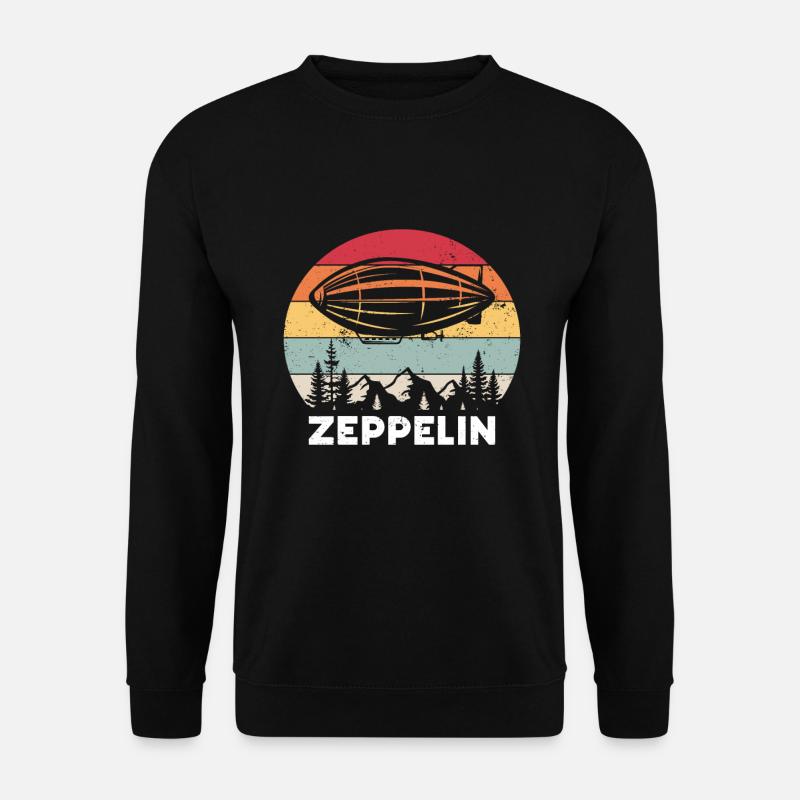 Zeppelin Avion Dirigeable Aviation guidée - Sweat-shirt Unisexe - noir