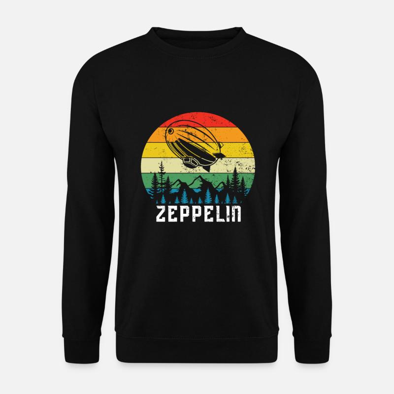 Zeppelin Avion Dirigeable Aviation guidée - Sweat-shirt Unisexe - noir
