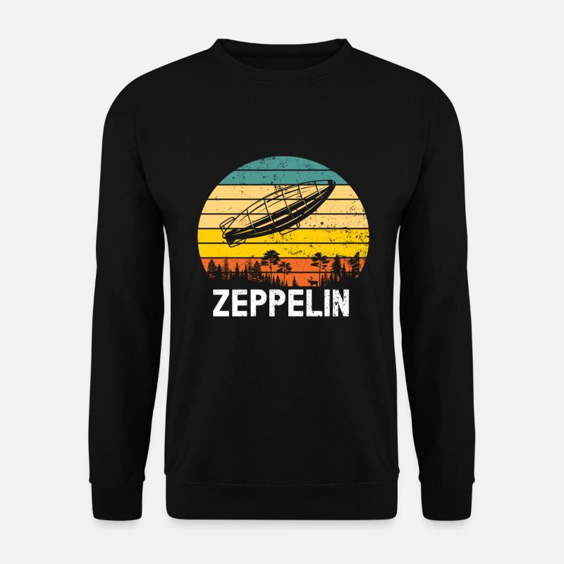 Zeppelin Avion Dirigeable Aviation guidée - Sweat-shirt Unisexe - noir