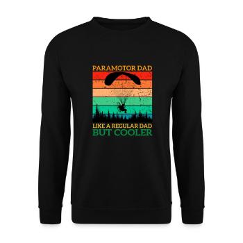 Paramoteur Papa Paramoteur Pilote Parapente Amoureux - Sweat-shirt Unisexe - noir - Devant - Alina (178cm) & Michal (187cm)