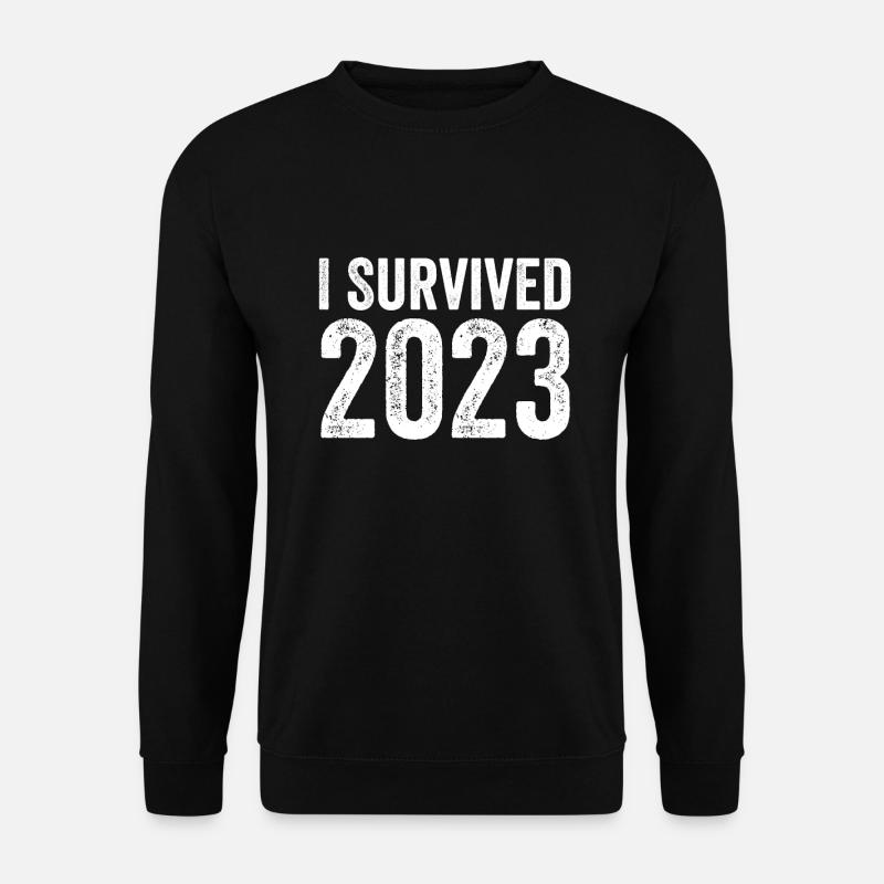 I Survived 2023 - Unisex Sweatshirt - black