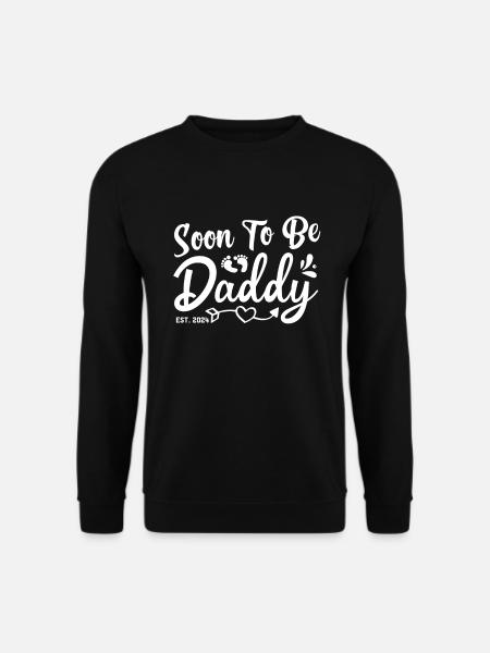 Bald Papa 2024, werdender Papa, frischgebackener Vater - Unisex Pullover - Schwarz