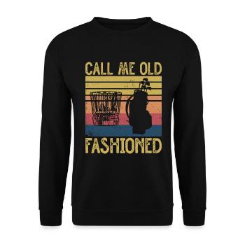 Bourbon & Golf Whikey Golfspieler Golfer - Unisex Sweatshirt - black - Front - Alina (178cm) & Michal (187cm)