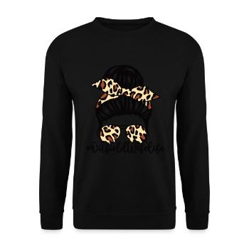 Ölfeldarbeiter Rig Roughneck Ölfeldfrau - Unisex Pullover - Schwarz - Vorne - Alina (178cm) & Michal (187cm)