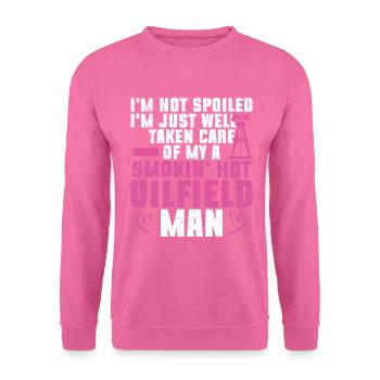 Ölfeldarbeiter Rig Roughneck Ölfeldfrau - Unisex Pullover - Pink - Vorne