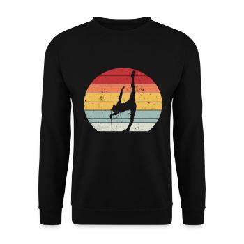 Baton Twirling Girl Twirler Majorette - Unisex Sweatshirt - black - Front - Alina (178cm) & Michal (187cm)