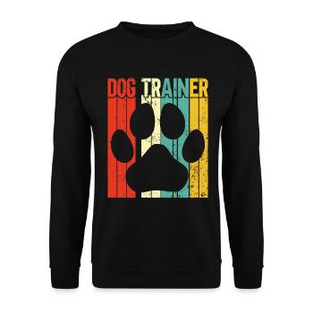 Dresseur de chiens Chiot drôle de dressage d’animaux de compagnie - Sweat-shirt Unisexe - noir - Devant - Alina (178cm) & Michal (187cm)