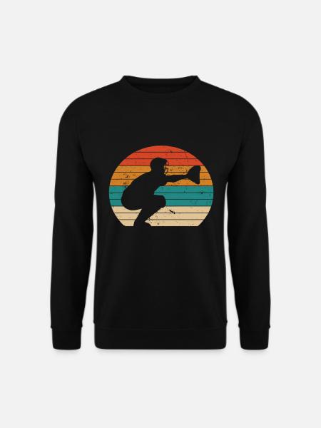 Receveur de baseball Lanceur de baseball - Sweat-shirt Unisexe - noir