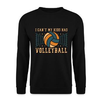 Volleyball Mom Volleyball Mom - Unisex Sweatshirt - black - Front - Alina (178cm) & Michal (187cm)