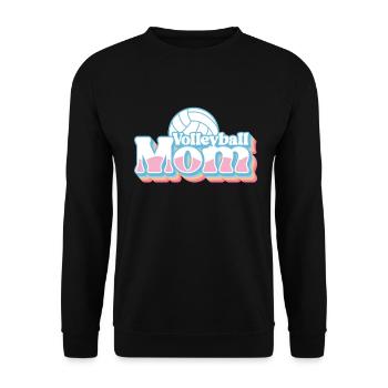 Volleyball Mom Volleyball Mom - Unisex Sweatshirt - black - Front - Alina (178cm) & Michal (187cm)