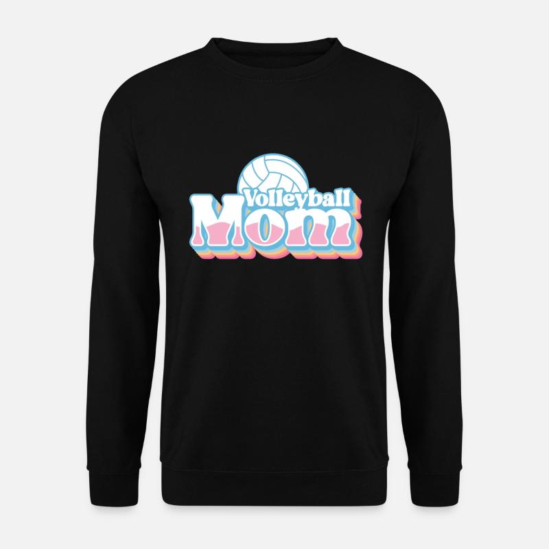 Volleyball Mutter Volleyball Mutter - Unisex Pullover - Schwarz