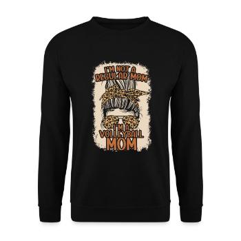 Volleyball Mom Volleyball Mom - Unisex Sweatshirt - black - Front - Alina (178cm) & Michal (187cm)