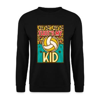 Volleyball Mom Volleyball Mom - Unisex Sweatshirt - black - Front - Alina (178cm) & Michal (187cm)