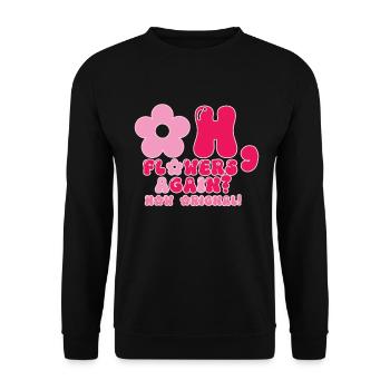 Retro Groovy 70's Valentine's Day Hearts Couple - Unisex Sweatshirt - black - Front - Alina (178cm) & Michal (187cm)