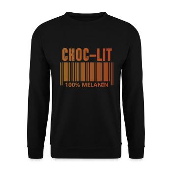 Mois de l’histoire des Noirs Juneteenth Afro-Américain - Sweat-shirt Unisexe - noir - Devant - Alina (178cm) & Michal (187cm)