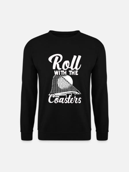 Achterbahnvergnügungspark Achterbahnfahrt - Unisex Pullover - Schwarz