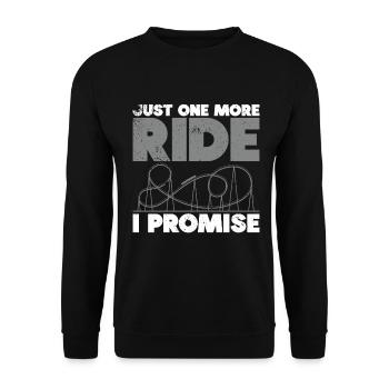 Montagnes russes, parc d’attractions, montagnes russes, manège - Sweat-shirt Unisexe - noir - Devant - Alina (178cm) & Michal (187cm)
