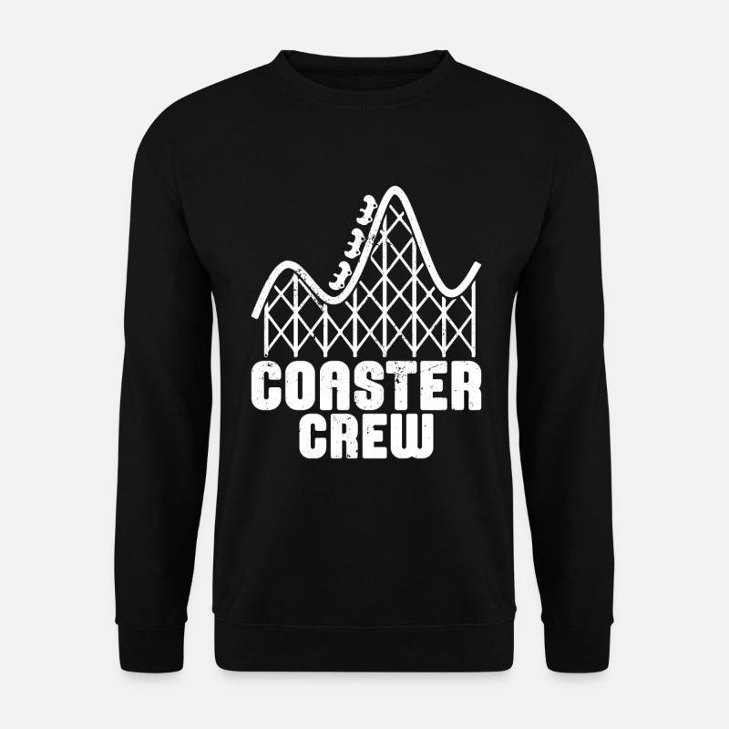 Achterbahnvergnügungspark Achterbahnfahrt - Unisex Pullover - Schwarz