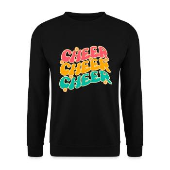 Pom-pom girl Cheerleading Jeunes - Sweat-shirt Unisexe - noir - Devant - Alina (178cm) & Michal (187cm)