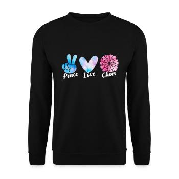 Cheerleading Girl Cheerleading Youth - Unisex Sweatshirt - black - Front - Alina (178cm) & Michal (187cm)