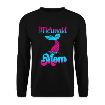 Fête d’anniversaire sirène famille assortie - Sweat-shirt Unisexe - noir - Devant - Alina (178cm) & Michal (187cm)