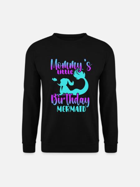 Birthday Party Mermaid Family Matching - Unisex Sweatshirt - black