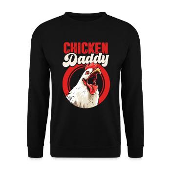 Chicken Lovers Farmer Henhouse Chicken Lovers - Unisex Sweatshirt - black - Front - Alina (178cm) & Michal (187cm)