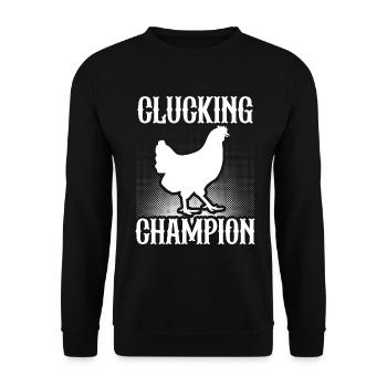 Chicken Lovers Farmer Henhouse Chicken Lovers - Unisex Sweatshirt - black - Front - Alina (178cm) & Michal (187cm)
