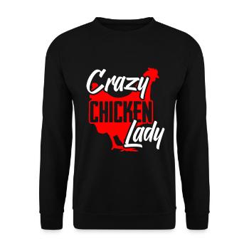 Chicken Lovers Farmer Henhouse Chicken Lovers - Unisex Sweatshirt - black - Front - Alina (178cm) & Michal (187cm)