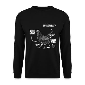 Chicken Lovers Farmer Henhouse Chicken Lovers - Unisex Sweatshirt - black - Front - Alina (178cm) & Michal (187cm)
