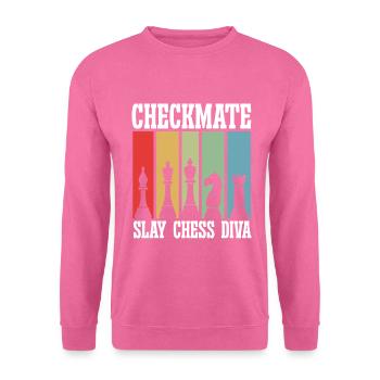 Pièces De Joueur D’échecs Chess Lover Fille - Sweat-shirt Unisexe - rose - Devant