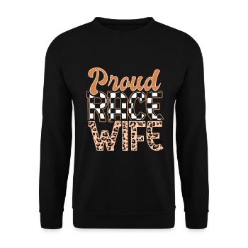 Race Woman Racing Quotes Car Racer Driver - Unisex Sweatshirt - black - Front - Alina (178cm) & Michal (187cm)