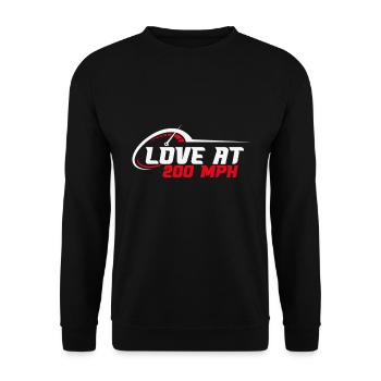 Race Woman Racing Quotes Car Racer Driver - Unisex Sweatshirt - black - Front - Alina (178cm) & Michal (187cm)