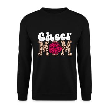 Cheer Maman Pom-pom girl Maman pom-pom girl - Sweat-shirt Unisexe - noir - Devant - Alina (178cm) & Michal (187cm)