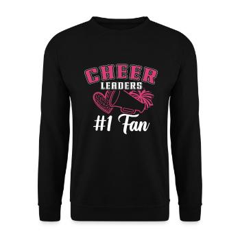 Cheer Maman Pom-pom girl Maman pom-pom girl - Sweat-shirt Unisexe - noir - Devant - Alina (178cm) & Michal (187cm)