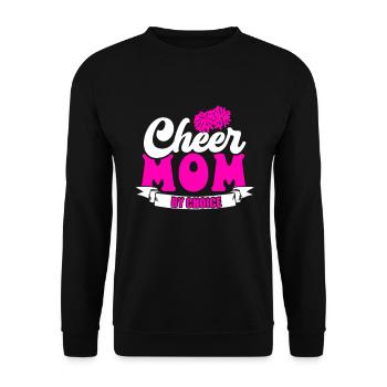 Cheer Maman Pom-pom girl Maman pom-pom girl - Sweat-shirt Unisexe - noir - Devant - Alina (178cm) & Michal (187cm)