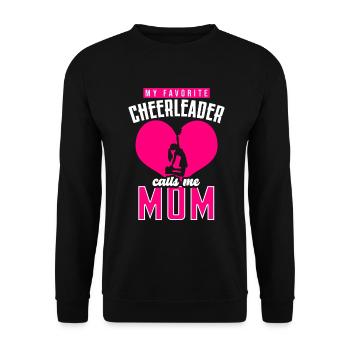 Cheer Maman Pom-pom girl Maman pom-pom girl - Sweat-shirt Unisexe - noir - Devant - Alina (178cm) & Michal (187cm)