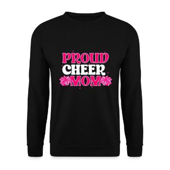 Cheer Maman Pom-pom girl Maman pom-pom girl - Sweat-shirt Unisexe - noir - Devant - Alina (178cm) & Michal (187cm)