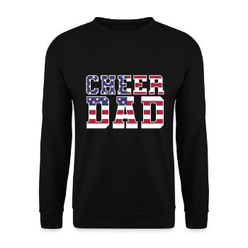 Cheer Papa Pom-pom girl Papa - Sweat-shirt Unisexe - noir - Devant - Alina (178cm) & Michal (187cm)