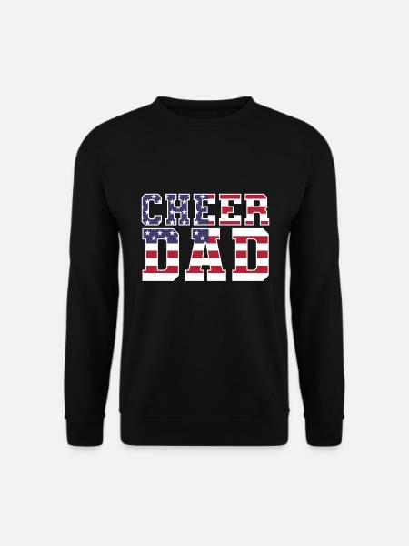 Cheer Dad Cheerleading Cheerleader Daddy - Unisex Sweatshirt - black
