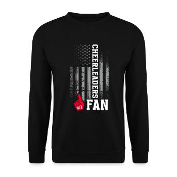 Cheer Papa Pom-pom girl Papa - Sweat-shirt Unisexe - noir - Devant - Alina (178cm) & Michal (187cm)