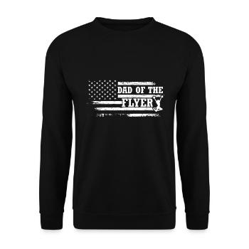Cheer Dad Cheerleading Cheerleader Daddy - Unisex Sweatshirt - black - Front - Alina (178cm) & Michal (187cm)