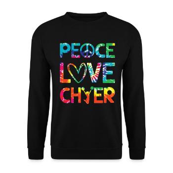 Cheerleadermädchen Cheerleading Jubel Jugend - Unisex Pullover - Schwarz - Vorne - Alina (178cm) & Michal (187cm)