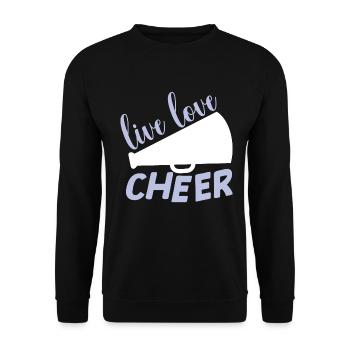 Cheerleadermädchen Cheerleading Jubel Jugend - Unisex Pullover - Schwarz - Vorne - Alina (178cm) & Michal (187cm)